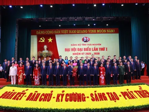 Khai mạc  Đại hội đại biểu Đảng bộ  tỉnh Thái Nguyên lần thứ nhất, nhiệm kỳ 2025-2030