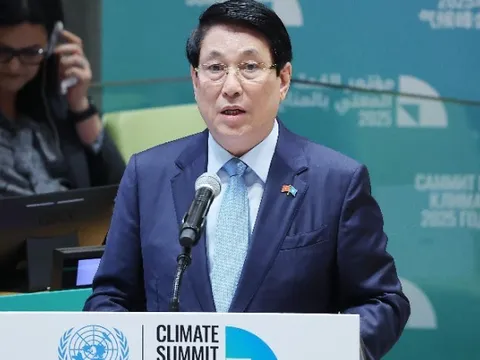 Chủ tịch nước Lương Cường phát biểu tại Hội nghị cấp cao về hành động khí hậu