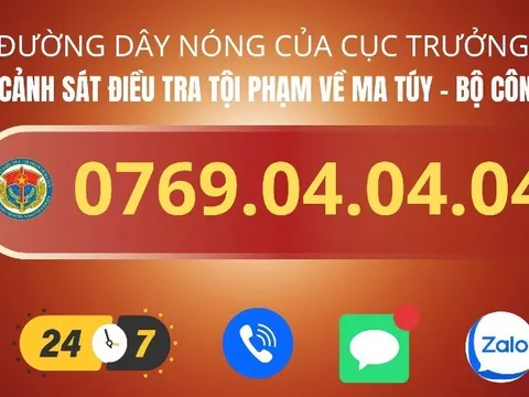 Cục trưởng Cục Cảnh sát điều tra tội phạm về ma túy công khai đường dây nóng