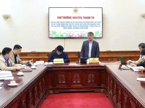 Hoàn thiện cấu trúc hệ thống pháp luật trong lĩnh vực quốc phòng, an ninh và đối ngoại