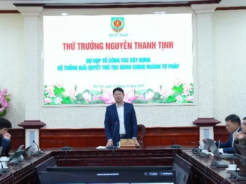 Tập trung triển khai sớm Hệ thống giải quyết thủ tục hành chính ngành tư pháp