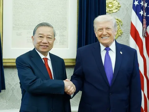 Tổng Bí thư Tô Lâm gặp Tổng thống Hoa Kỳ Donald Trump