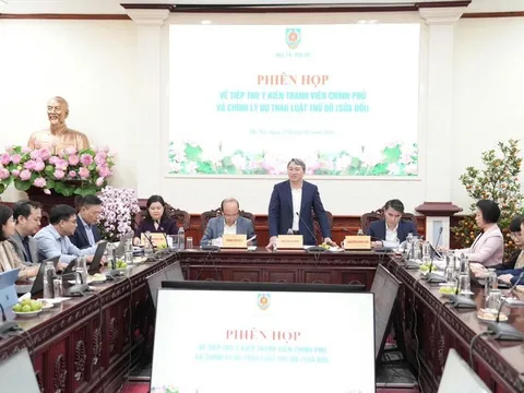 Cần tập trung cao độ cho việc tiếp thu, chỉnh lý dự án Luật Thủ đô (sửa đổi)