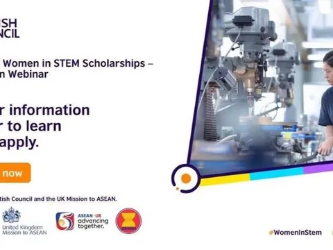 Mở đơn Học bổng ASEAN-Vương quốc Anh ngành STEM cho nữ giới 2026-2027