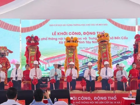 Tây Ninh đầu tư 3.968 tỷ đồng xây dựng 19 trường tiểu học và trung học nội trú