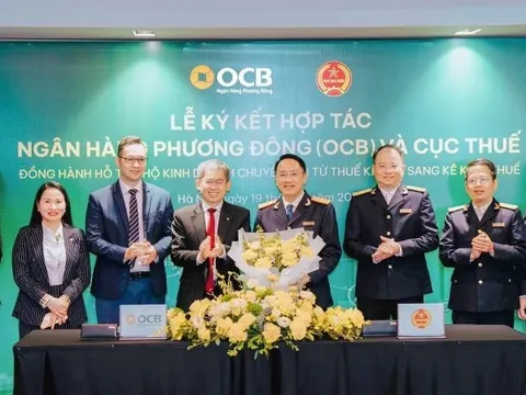 Cục Thuế-Ngân hàng OCB ký kết hợp tác hỗ trợ hộ kinh doanh chuyển đổi sang kê khai thuế