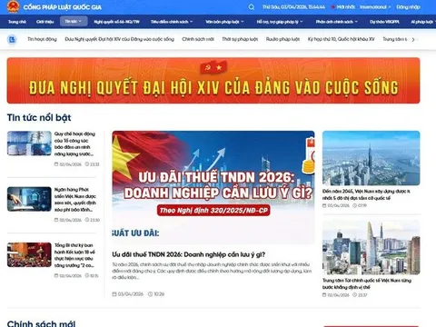 Cổng Pháp luật quốc gia: Nền tảng số đưa pháp luật đến gần người dân