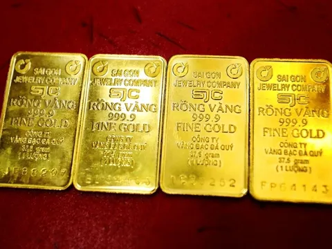 Giá vàng hôm nay (13-4): Vàng miếng giảm 2,1 triệu đồng/lượng so với một tuần trước