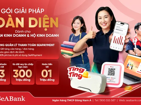 SeABank tung “combo” giải pháp toàn diện giúp hộ kinh doanh số hóa dòng tiền