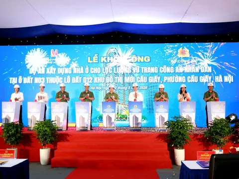Hà Nội: Khởi công khu nhà ở 476 căn hộ dành cho lực lượng vũ trang Công an nhân dân