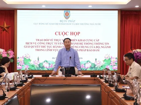 Gỡ vướng trong vận hành dịch vụ công trực tuyến đăng ký biện pháp bảo đảm