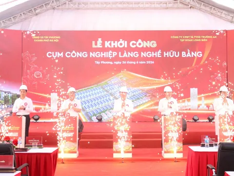 Hà Nội khởi công Cụm công nghiệp làng nghề Hữu Bằng, tạo không gian sản xuất hiện đại