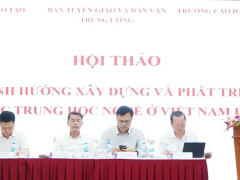 Xây dựng trung học nghề thành hướng giáo dục có chất lượng, có chuẩn mực, có giá trị xã hội