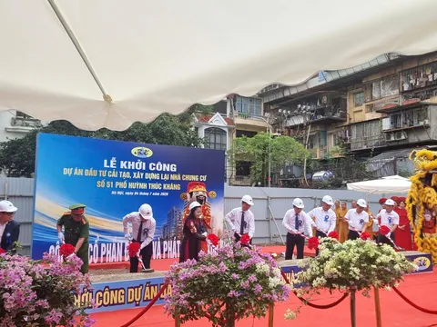 Hà Nội: Khởi công cải tạo chung cư cũ 51 Huỳnh Thúc Kháng, dự kiến hoàn thành cuối năm 2027