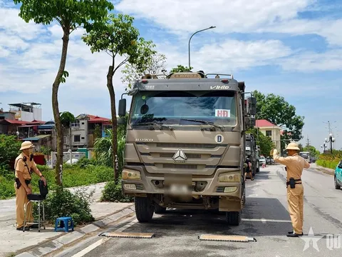 Quyết liệt xử lý xe quá tải trên các tuyến đường trọng điểm