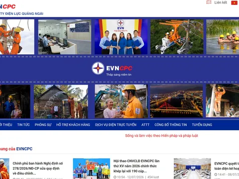 Công ty Điện lực Quảng Ngãi bị chỉ ra tồn tại trong quản lý, cung cấp thông tin trên môi trường mạng