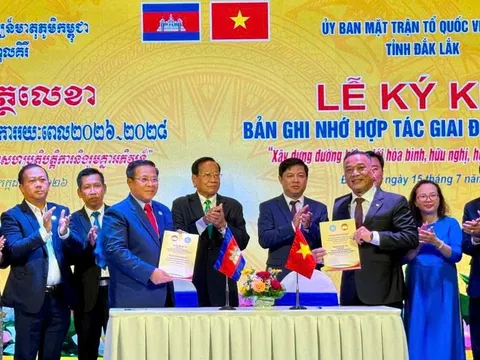 Đắk Lắk và Mondulkiri thúc đẩy hợp tác, xây dựng tuyến biên giới hòa bình, ổn định