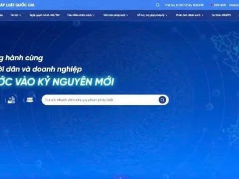 Xây dựng Cổng Pháp luật quốc gia trở thành nền tảng số dùng chung quốc gia về pháp luật