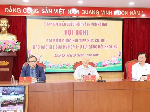 Tổng Bí thư Nguyễn Phú Trọng tiếp xúc cử tri Hà Nội