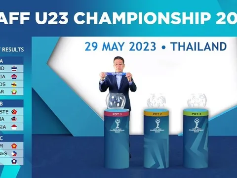 U23 Đông Nam Á 2023: Việt Nam cùng bảng Philippines và Lào