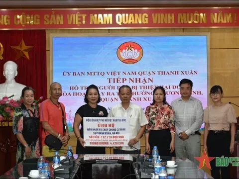 Hội Liên hiệp Phụ nữ Việt Nam tại Đức chia sẻ với các nạn nhân vụ cháy chung cư mini tại Hà Nội