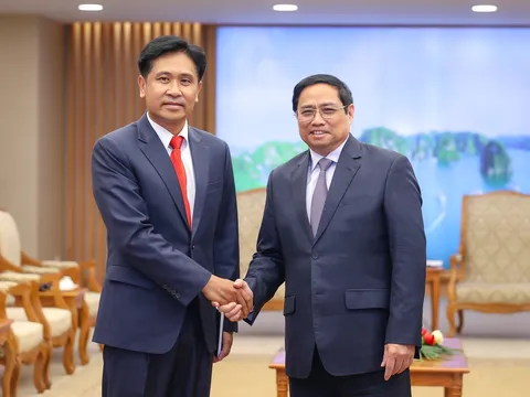 Thủ tướng Phạm Minh Chính tiếp Bộ trưởng Tư pháp Lào