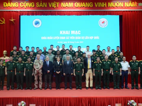Khai mạc khóa huấn luyện quan sát viên quân sự Liên hợp quốc