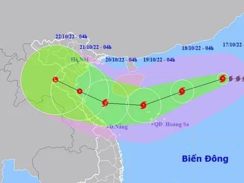 Bão số 6 giật cấp 14 cách quần đảo Hoàng Sa 600km
