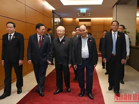 Tổng Bí thư Nguyễn Phú Trọng dự phiên họp về công tác nhân sự của Quốc hội