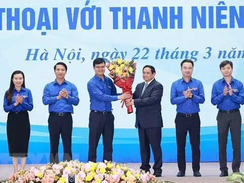 Thủ tướng Phạm Minh Chính đối thoại với thanh niên toàn quốc