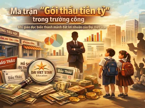 Kỳ 1: Ma trận “Gói thầu tiền tỷ” trong trường công - Khi giáo dục biến thành mảnh đất lợi nhuận của Đại Việt Star?