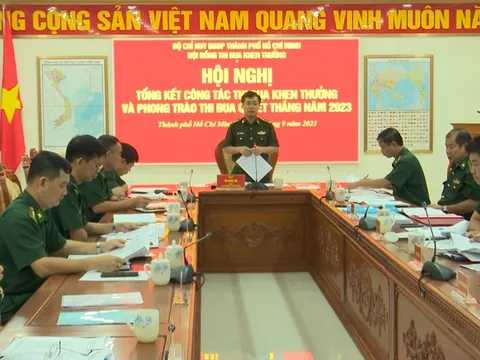 BĐBP Thành phố tổng kết công tác thi đua khen thưởng và phong trào thi đua quyết thắng năm 2023.