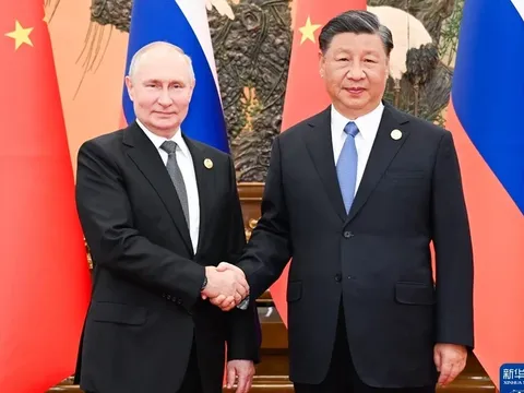 Chủ tịch Trung Quốc Tập Cận Bình và Tổng thống Nga Putin hội đàm tại Bắc Kinh