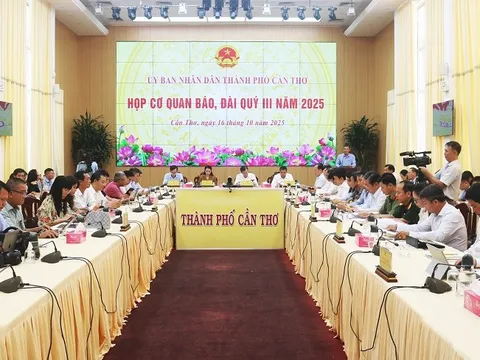 Sở VHTTDL Cần Thơ thông tin, báo chí Quý III/2025: Đẩy mạnh tuyên truyền các sự kiện lớn và tăng cường quản lý thông tin trên không gian mạng.