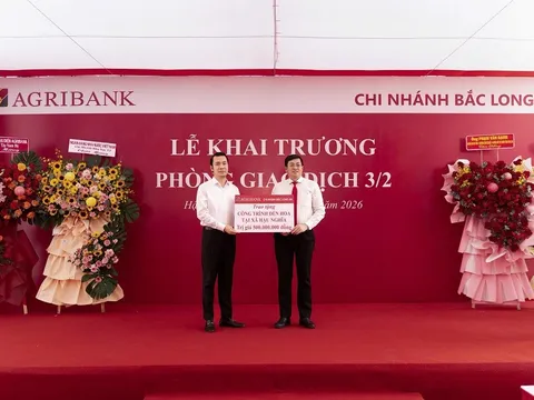 Agribank chi nhánh Bắc Long An khai trương: Phòng giao dịch Lộc Giang và Phòng giao dịch 3/2