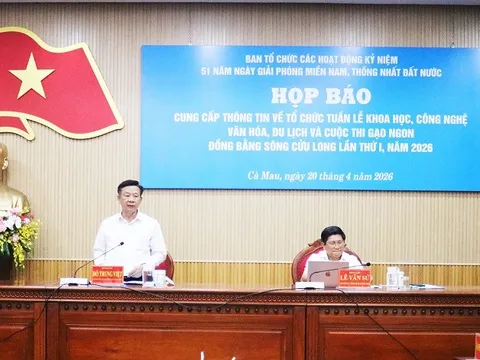 Cà Mau: Sắp diễn ra Tuần lễ Khoa học, Công nghệ và Cuộc thi “Gạo ngon Đồng bằng sông Cửu Long” lần thứ I năm 2026