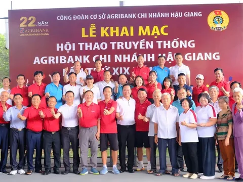 Agribank Hậu Giang: Tổ chức Hội thao truyền thống lần thứ XIX năm 2026, gắn với kỷ niệm thành lập Chi nhánh