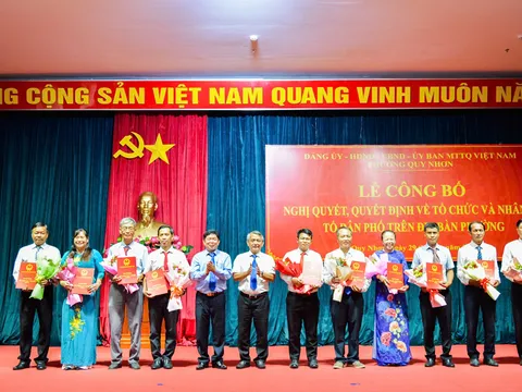 Phường Quy Nhơn công bố nghị quyết về tổ chức và nhân sự các tổ dân phố mới
