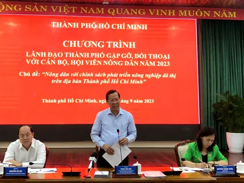 TP. Hồ Chí Minh: Lãnh đạo gặp gỡ, đối thoại với cán bộ, hội viên nông dân