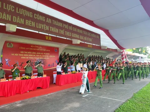 Công an TP. Hồ Chí Minh tổ chức Hội thi điều lệnh, quân sự, võ thuật và Hội thao mở rộng 2023
