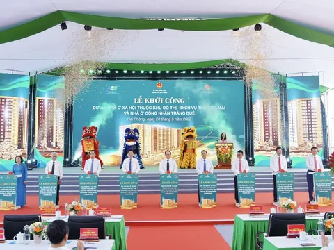 Hải Phòng khởi công khu nhà ở xã hội Evergreen Tràng Duệ gần 1.600 tỷ đồng