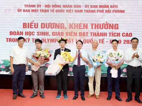 Hải Phòng thưởng 400 triệu cho học sinh đoạt HCB Olympic Vật lý quốc tế 2023