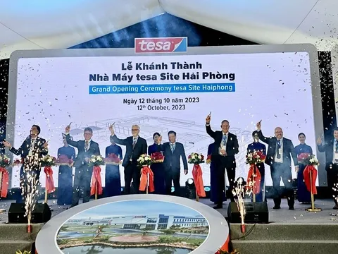 Hải Phòng: Khánh thành nhà máy sản xuất băng dính Tesa 55 triệu Euro