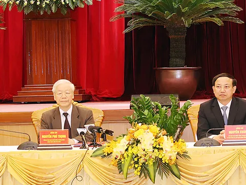 Tổng Bí thư Nguyễn Phú Trọng làm việc với Ban Thường vụ Tỉnh ủy và cán bộ chủ chốt tỉnh Quảng Ninh