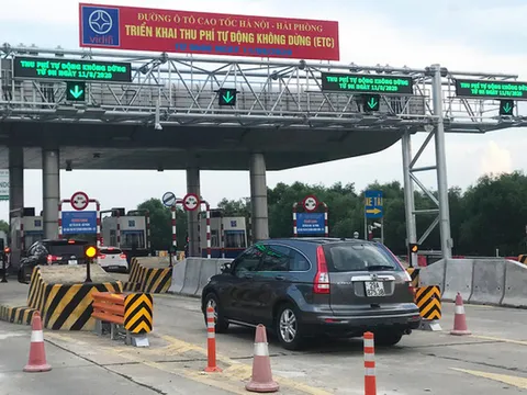 Từ 1/6 sẽ bắt đầu xử phạt đối với xe không đủ điều kiện thu phí tự động đi vào cao tốc Hà Nội - Hải Phòng