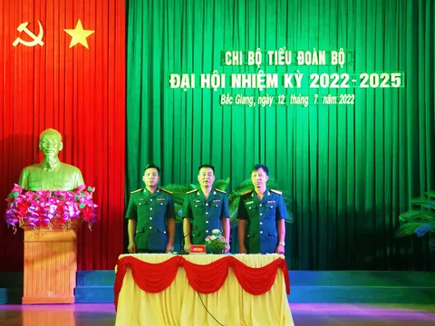 Chi bộ Tiểu đoàn bộ, Đảng bộ Tiểu đoàn 2 tổ chức thành công Đại hội nhiệm kỳ 2022 - 2025