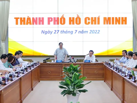 Thủ tướng làm việc với lãnh đạo TP. Hồ Chí Minh