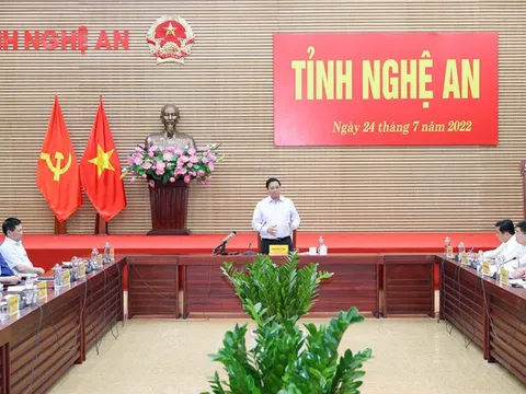 Thủ tướng làm việc với Ban Thường vụ tỉnh Nghệ An