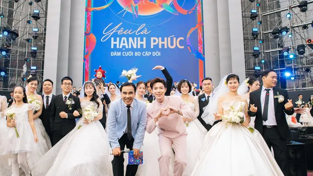 Vietnam Happy Fest 2025 mở màn rực rỡ tại Hà Nội: 80 cặp đôi chung bước trong ngày hội hạnh phúc